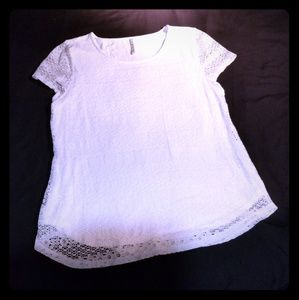 Beautiful white lace top